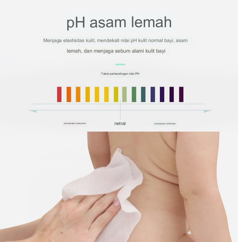 1 PACK Tisu Basah Baby Wipes Tissue Bebas Alkohol Cocok Untuk Kulit Bayi Aman Lembut dan Halus Tisu Pembersih Mulut Tangan Tubuh Pantat Bayi Serbaguna
