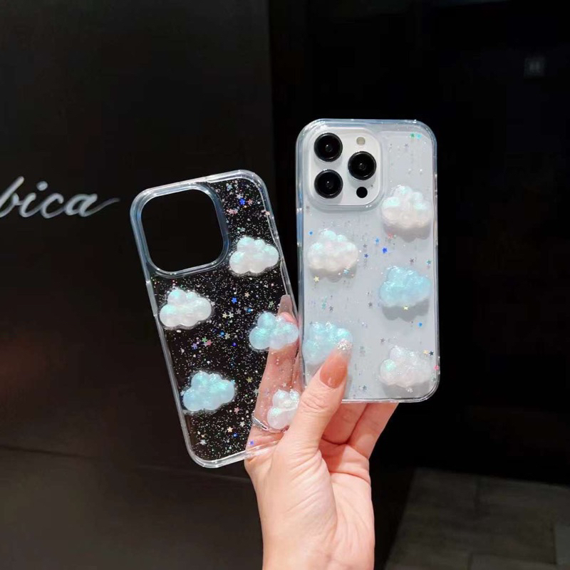 Cloud 3D Glitter Case Xiaomi Redmi Note 12 Redmi 12c 12T 11T 11 Pro 5g 4g 10 9 8 7 6 5 4 3 2 ultra 10T 8A 7A S2 S3 MI A3 PLUS LITE