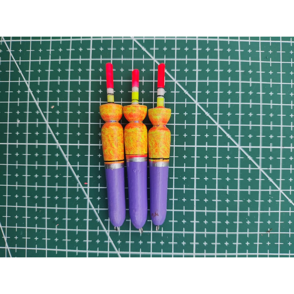 PELAMPUNG KUMBUL PANCING STARLET PANJANG 8 CM BAHAN KAYU