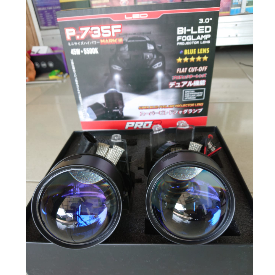 Foglamp pro7 p735f 45w V3 Blackcat Edition Original mark lll lampu kabut LED