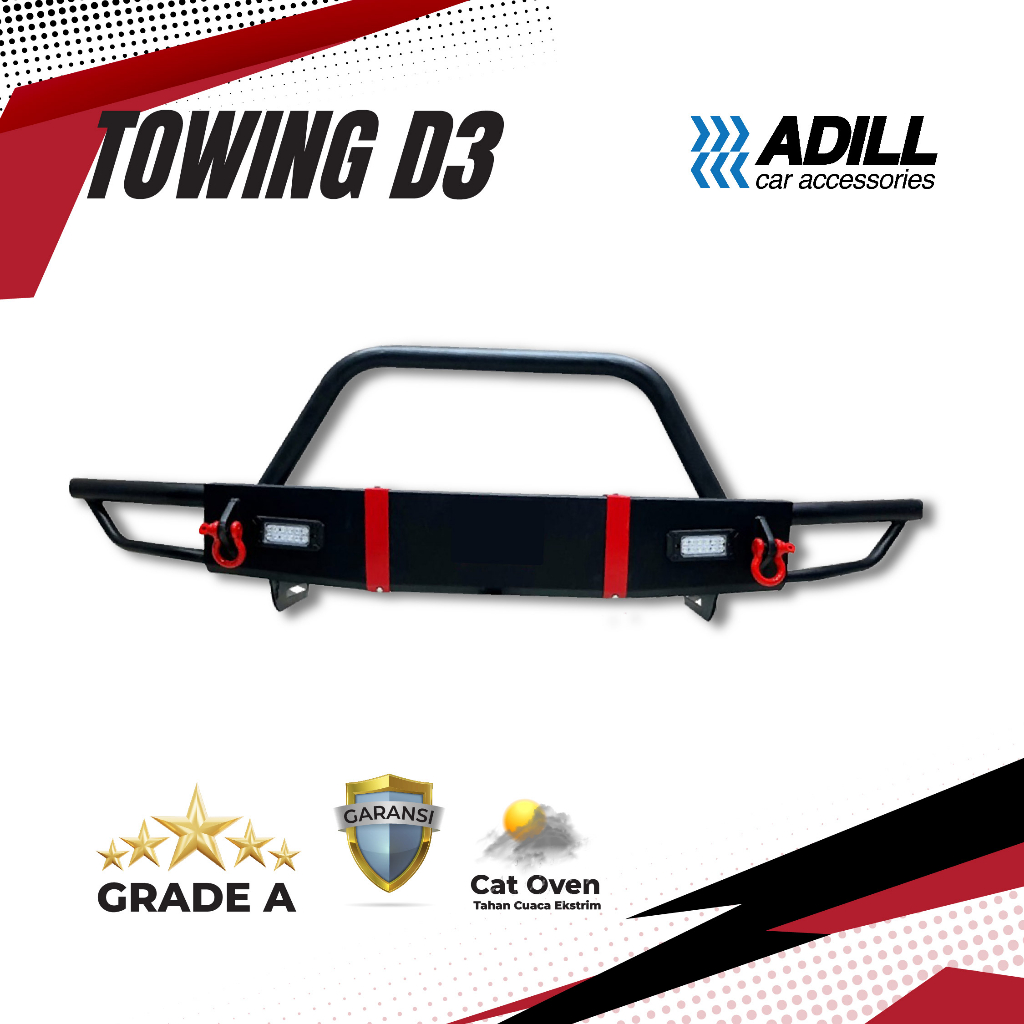Towing Bar Depan D3 Fortuner Pajero, Innova, Avanza, Xenia, Rush, Terios