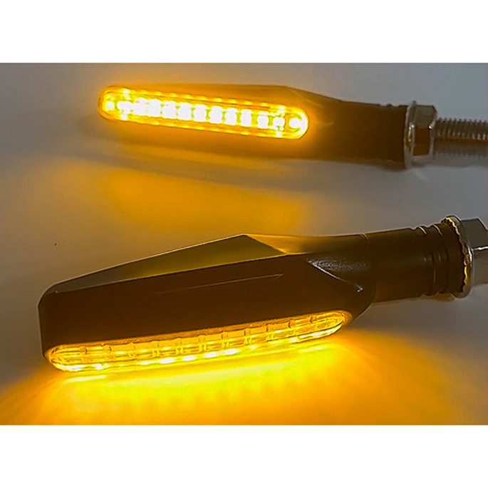 Lampu Sein LED Motor Streamlight Waterproof Yellow 4 PCS - S4 - Black