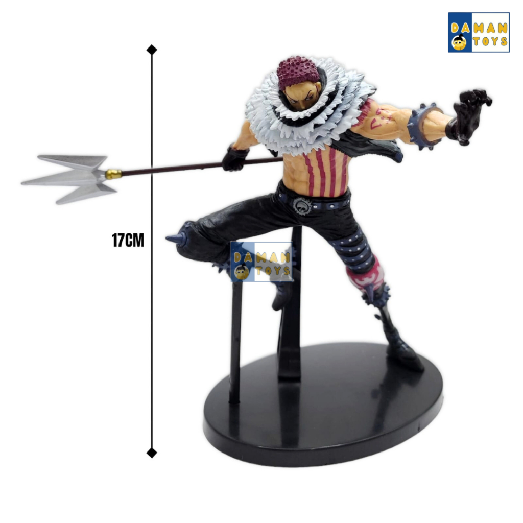 Action Figure Anime Charlotte Katakuri Battle Record One Piece King of Shapes Grandista PVC