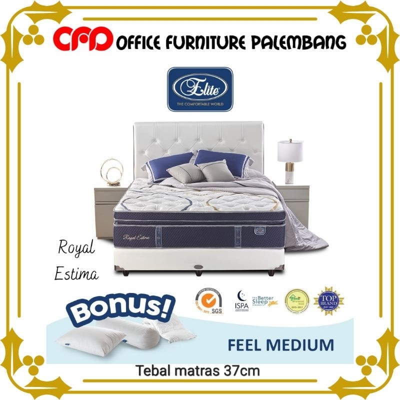 springbed elite ROYAL ESTIMA 2023 matras kasur spring bed full set original