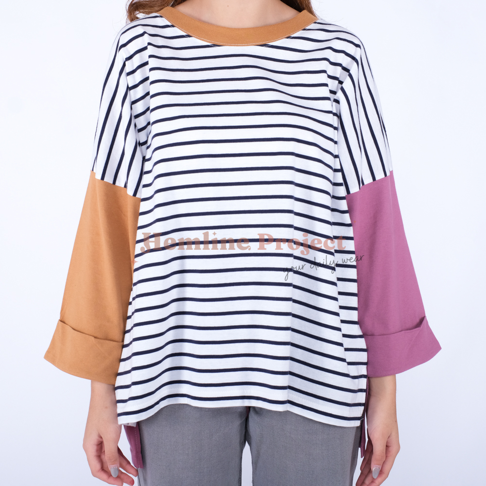 Halla Oversized Color Block - Vintage Almond