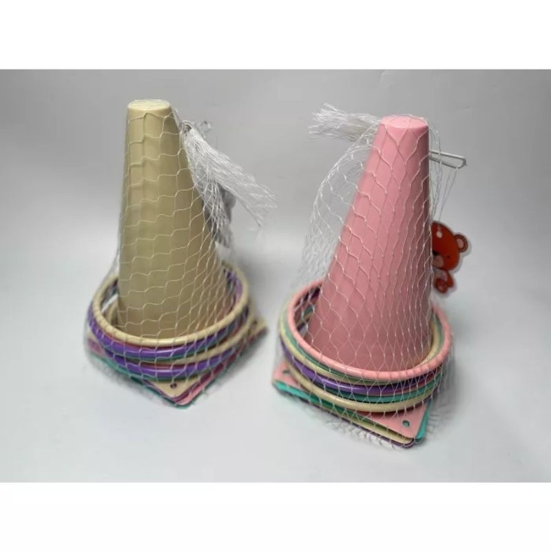 Mainan Lempar Cincin Kerucut Cone Ring - Cone Rintangan Olahraga - Kerucut Rintangan