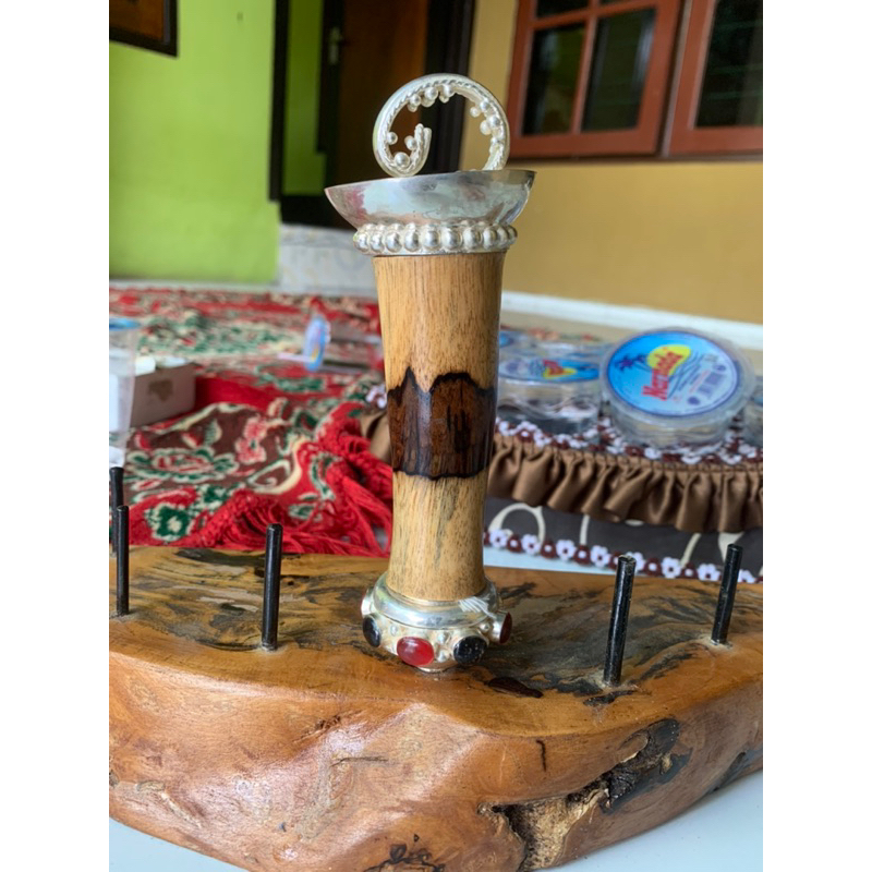 Handle Keris Grantim + kayu berore (timoho) bebet/kendit rejulat (api bara)