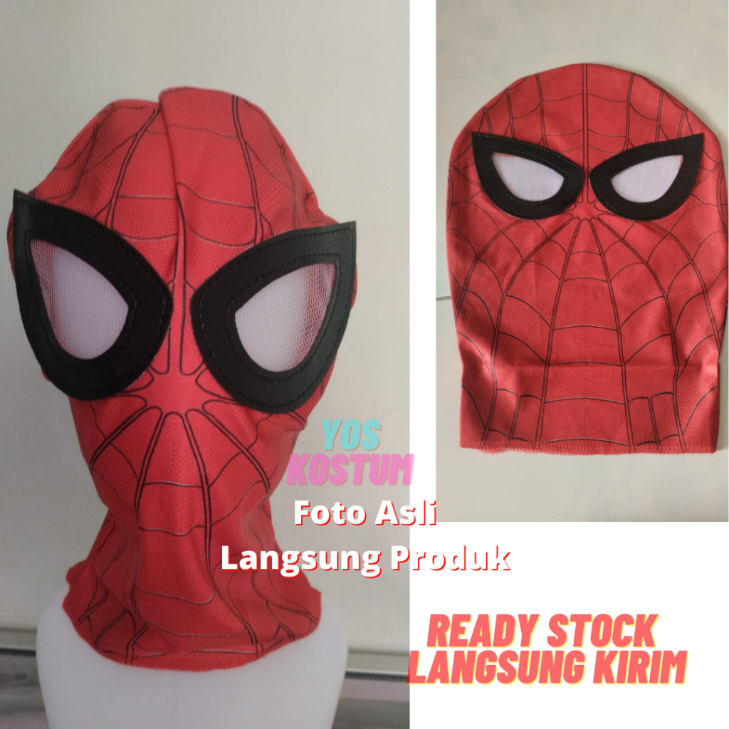 Topeng Spiderman Dewasa Anak Spider Mask Premium Import