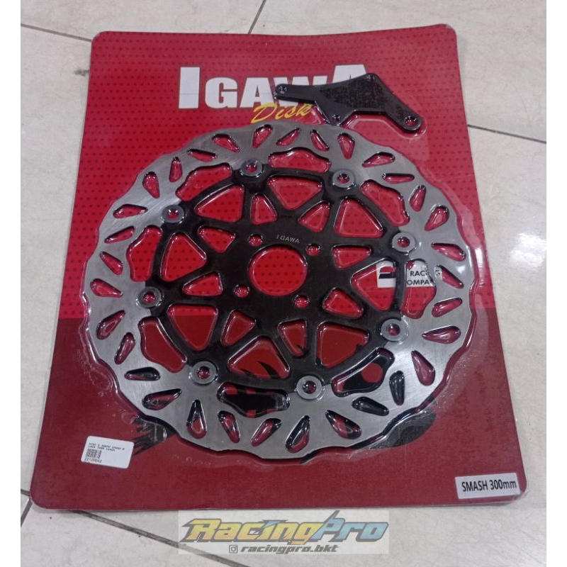 PIRINGAN CAKRAM SUZUKI SMASH UKURAN 300MM PLUS BRAKET TDR LUBANG 4 DATAR