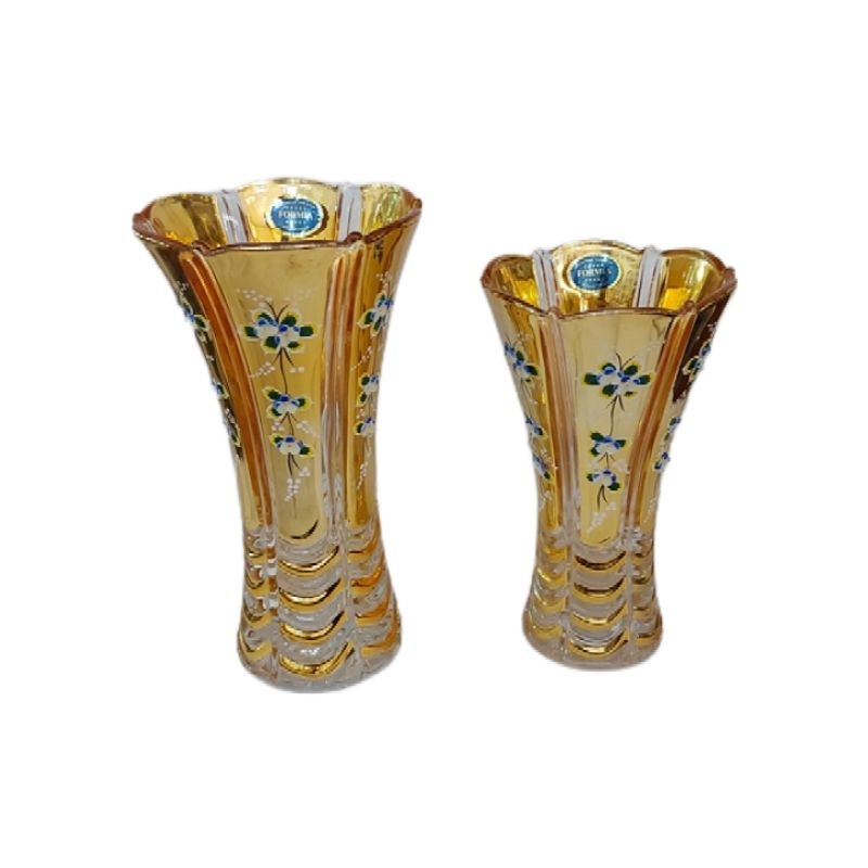 Vas Bunga Kaca Gold Formia Besar