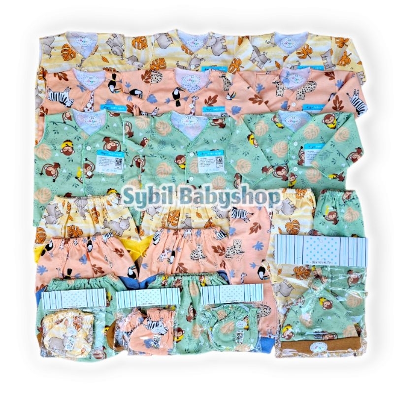 MIYO Paket Lengkap Baju Bayi 0-6 Bln Original MIYO MOTIF TERBARU (Isi 31 Pcs) Paket Baju Lahiran