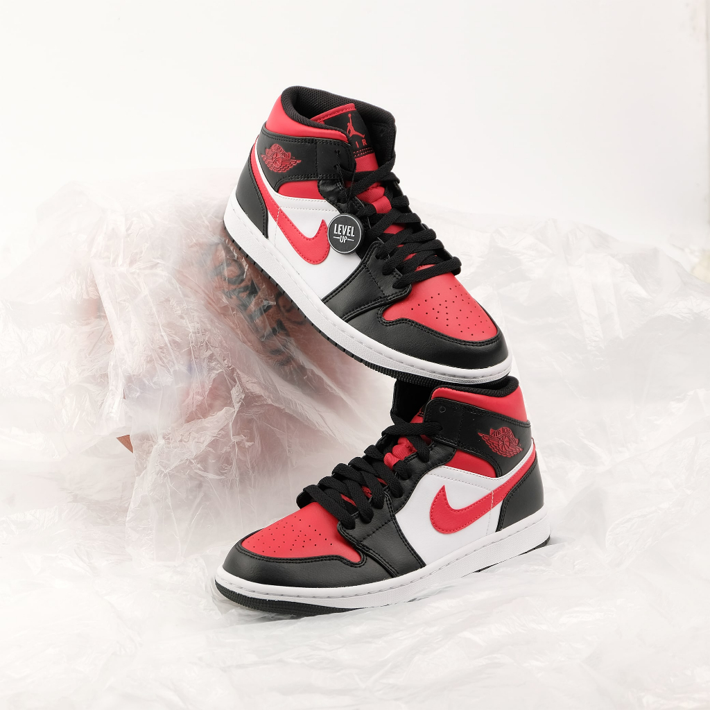 Air Jordan 1 Mid Bred Toe 2022 100% Original