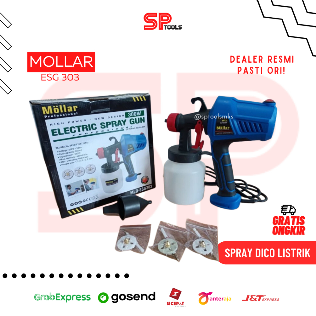 SPRAY DICO DUCO CAT LISTRIK / SPRAY GUN ELEKTRIK MOLLAR ESG303 ESG 303