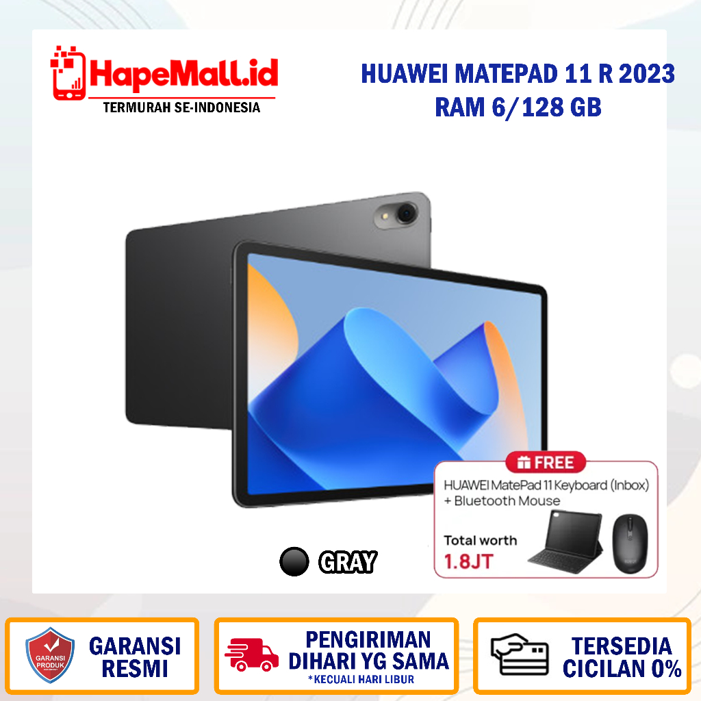 HUAWEI MATEPAD 11 R 2023 RAM 6/128 GB GARANSI RESMI TERMURAH