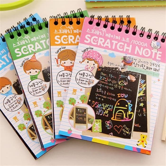 BUKU MAINAN MAGIC SCRATCH NOTE ANAK BERVARIASI