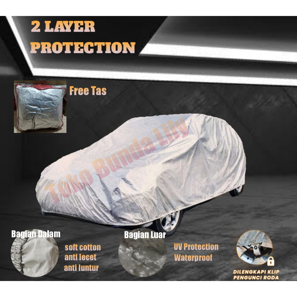 Cover Mobil Honda BRV 2 LAYER Protection Anti UV dan Waterproof