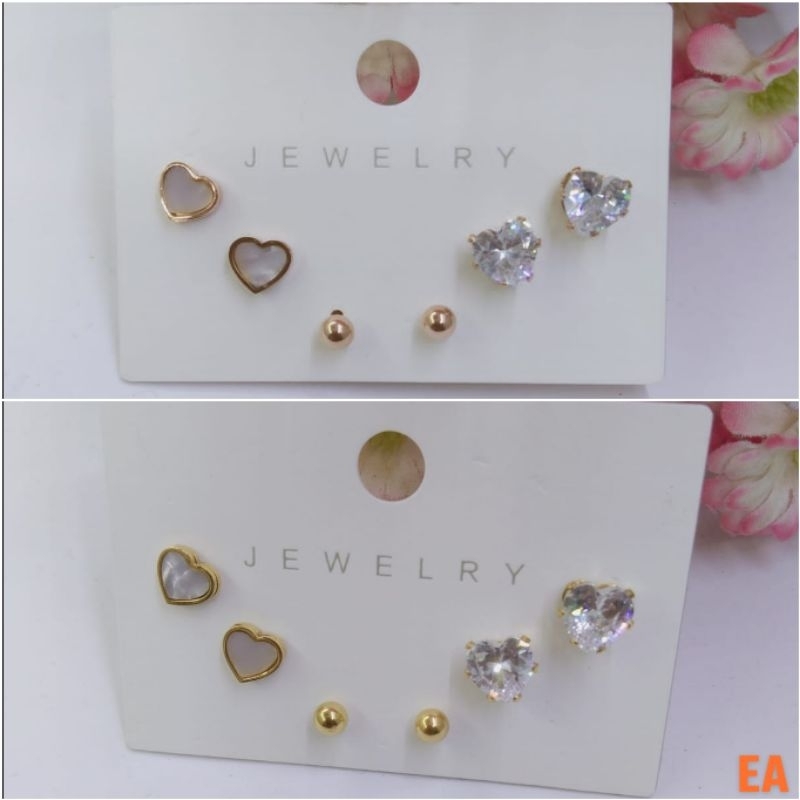 Fourfashion Anting Titanium Tusuk Love Premium AK046