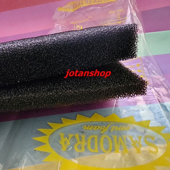 BIOFOAM HITAM kapas busa bio foam 2 lapis media filter aquarium aquascape 29x11