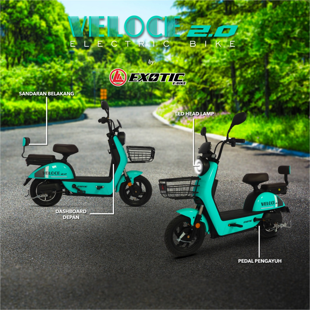 Sepeda Listrik Exotic Veloce 2.0 48V500W Electric Bike