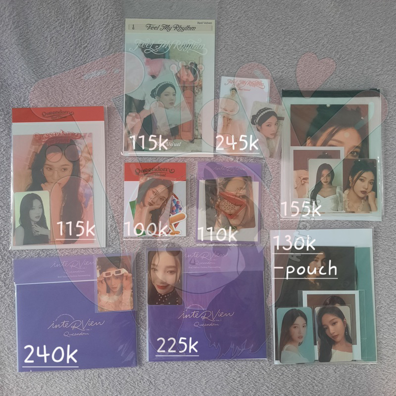 AR Ticket SMCU Irene Joy Red Velvet Fullset PC