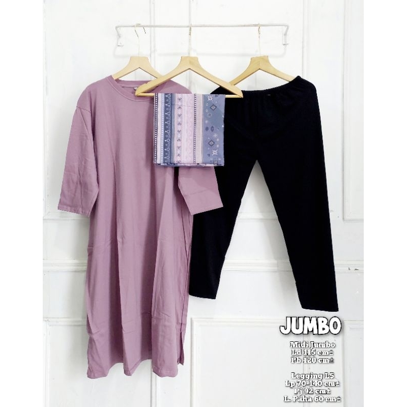 MIDI COMBED LEGGING+HIJAB VOAL // MIDI DRESS COMBED 20S // MIDI TERBARU FASHION WANITA ALL SIZE JUMBO