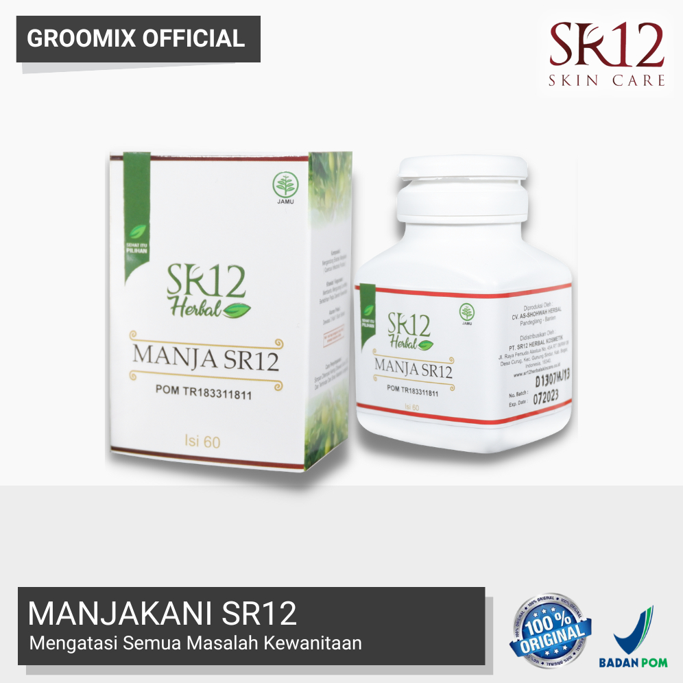 Manja SR12 Manjakani Pil Dan Kapsul Kesehatan Kewanitaan Obat Keputihan dan Promil SR12 Herbal Ori BPOM Aman Halal