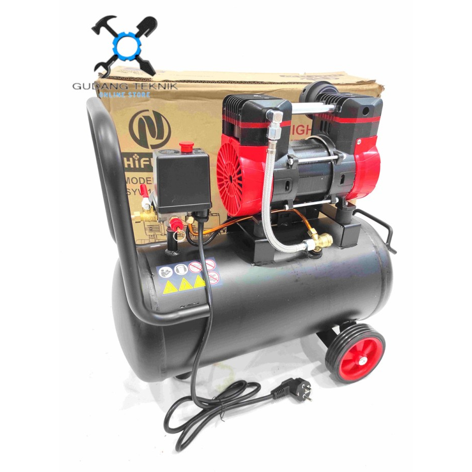 Kompresor Angin OILLESS Kapasitas 40 Liter SYW1.3HP-40L HIFLOW / Air Compressor Udara Tanpa Oli 1,3 HP 40Liter SYW 1.3HP 40L HIFLOW