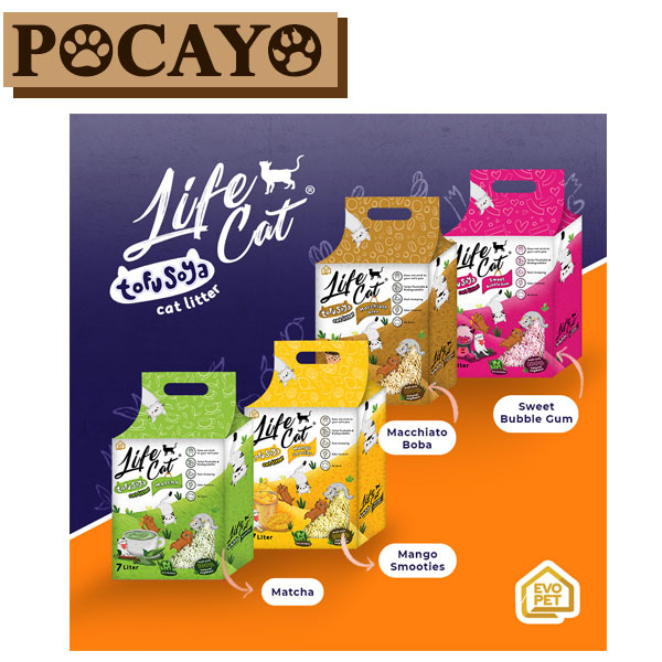 Pasir Kucing Tofu Soya LIFE CAT 7L All Varian (Grab/Gosend)