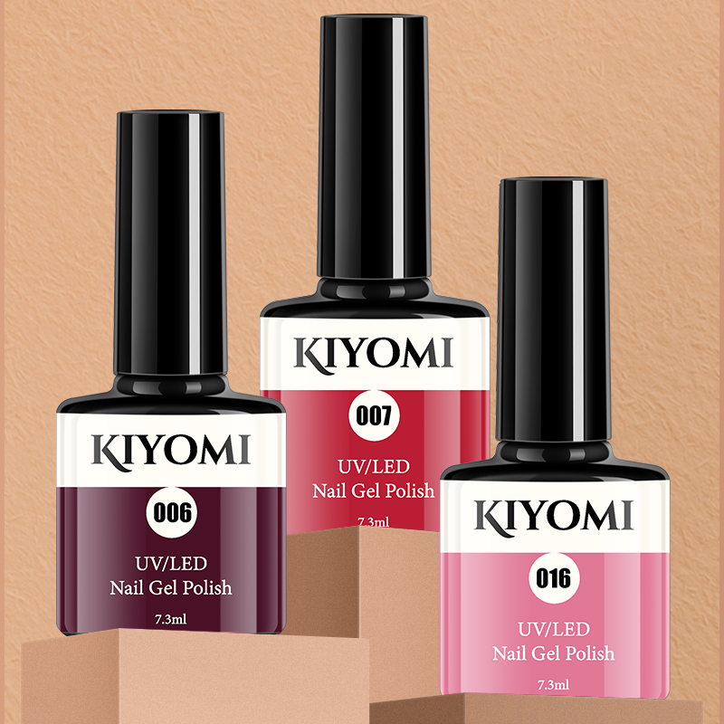 (51-90) KIYOMI NAIL GEL POLISH UV/LED Cat Kuku Gel Warna polos YM002