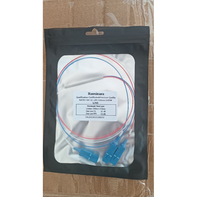 Spliter Ratio Fiber optik SC/UPC berbagai ukuran LENGKAP