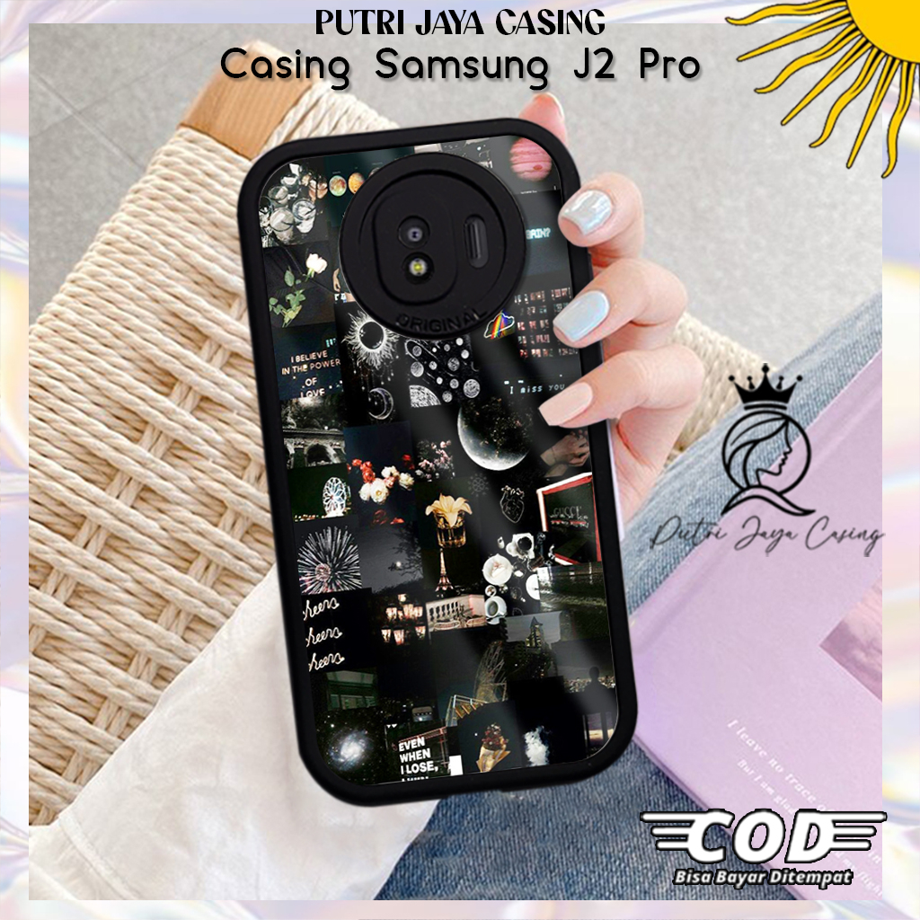 Case Hp Samsung J2 Pro Casing Samsung J2 Pro Motif AESTHEBLACK Casing Terbaru Case Karakter Lucu Cas