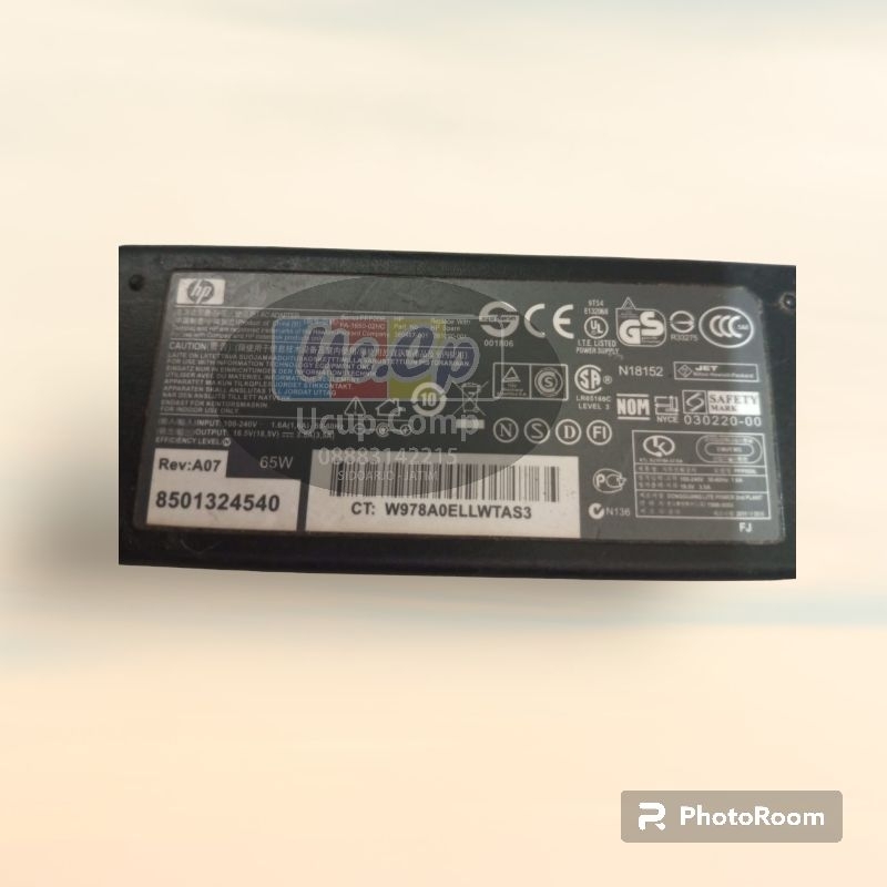 Adaptor laptop merk HP