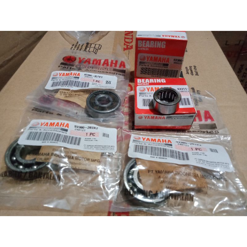 Original Yamaha Bearing Rasio Set Bering Gearbox Gir Box Mio Sporty Mio Soul Mio Karburator Set - La
