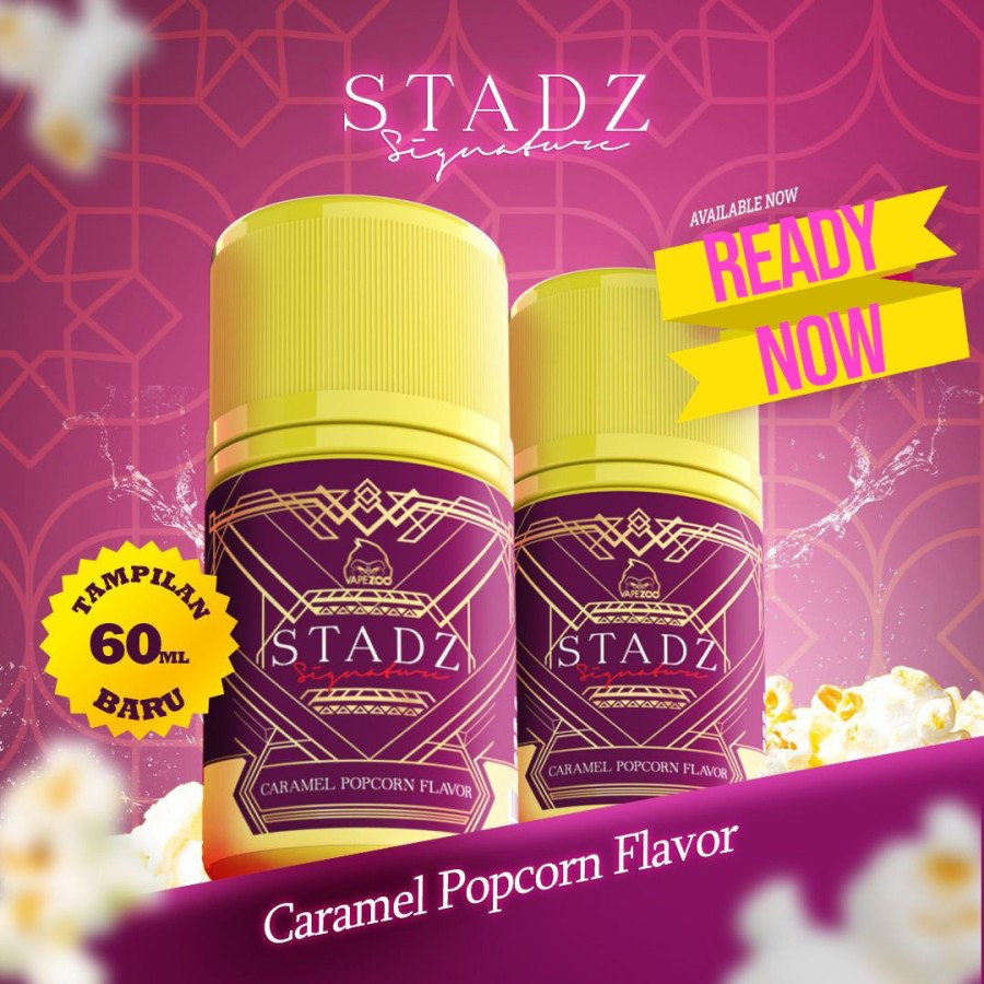 Stadz Caramel Popcorn 60ML by VZ x Muhammad Hariri AA Berpita Cukai