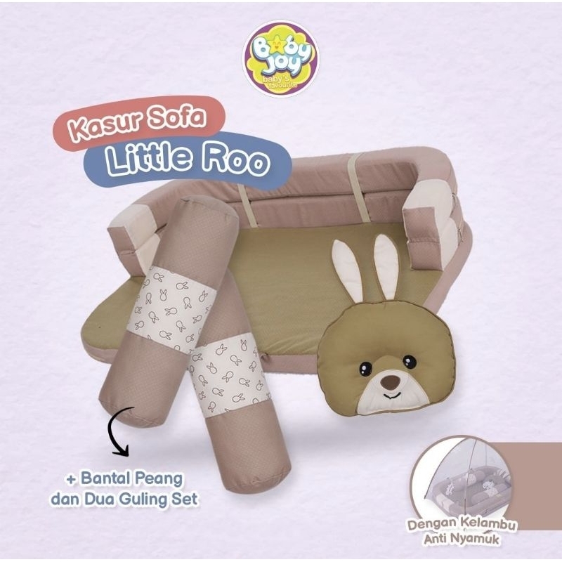 [4KG] Baby Joy Kasur Bayi Kolam (Bumper bisa dilipat) + Kelambu Little Roo Series - BJK 4021