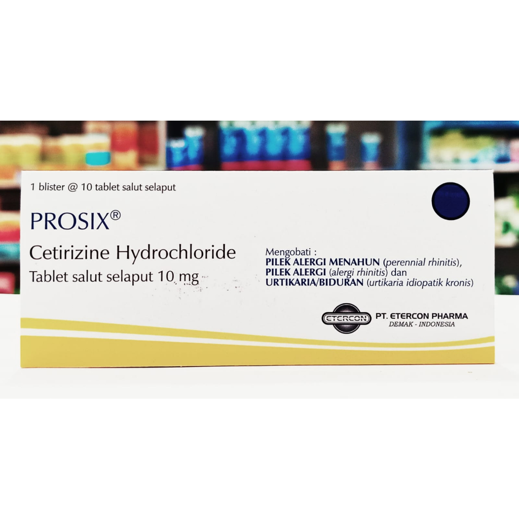 Prosix 1 Strip Isi 10 Tablet - Obat Pilek/Biduran/Gatal-Gatal Ampuh