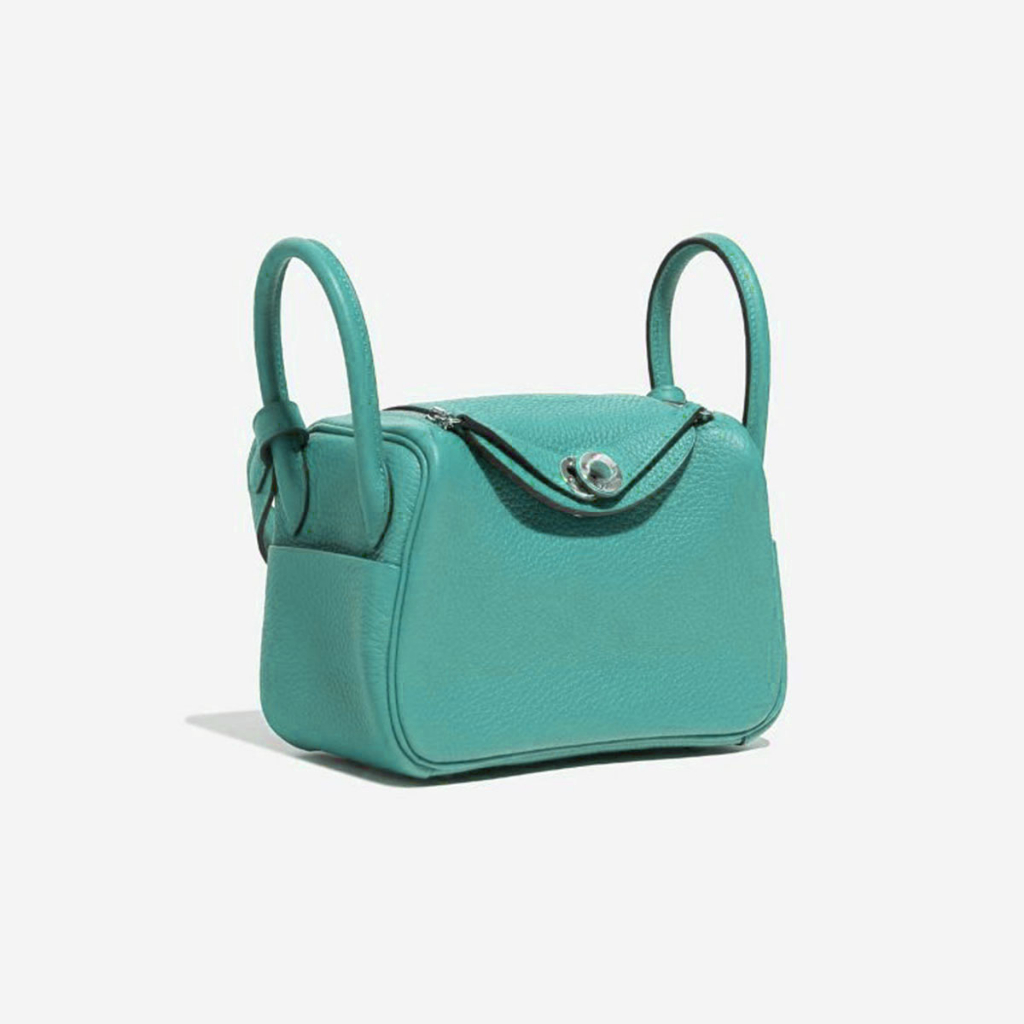 FREE BOX TAS 20HERMES LINDY SIZE 20 BLUE PREMIUM