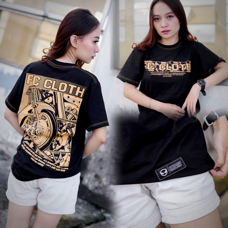 KINGFAST T-SHIRT KAOS FC CLOTH BRAKING GOLD