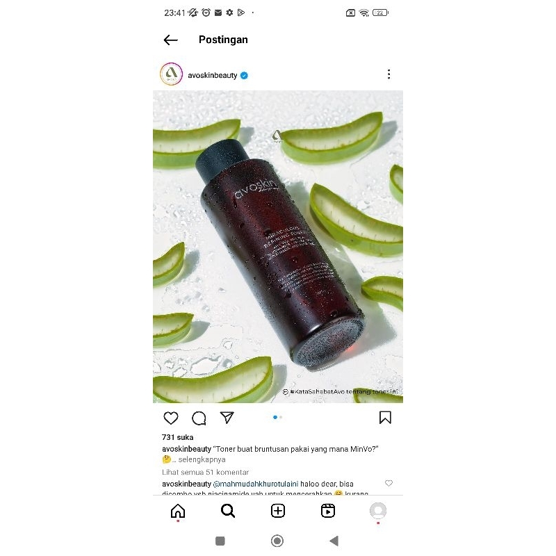 AVOSKIN MIRACULOUS REFINING TONER