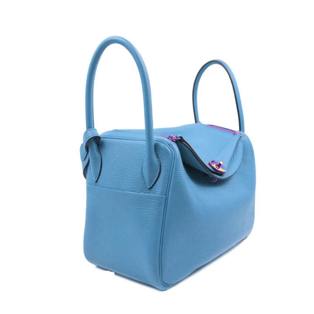 FREE BOX TAS 26HERMES LINDY SIZE 26 BLUE PREMIUM