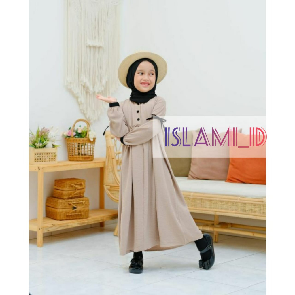 Baju Anak Perempuan Tanggung ABG Remaja Maxy monza Kids Gamis Anak Cewek Gamis Hijab Anak Umur 10 11