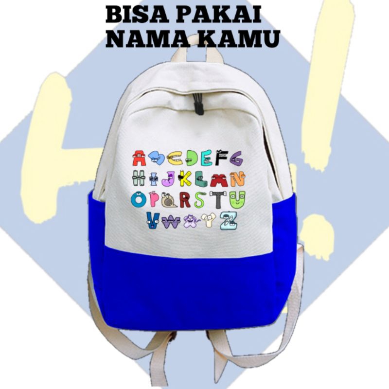 TAS RANSEL ANAK TAS SEKOLAH TAS NGAJI TAS ANAK PRIA WANITA  ALPHABET LORE