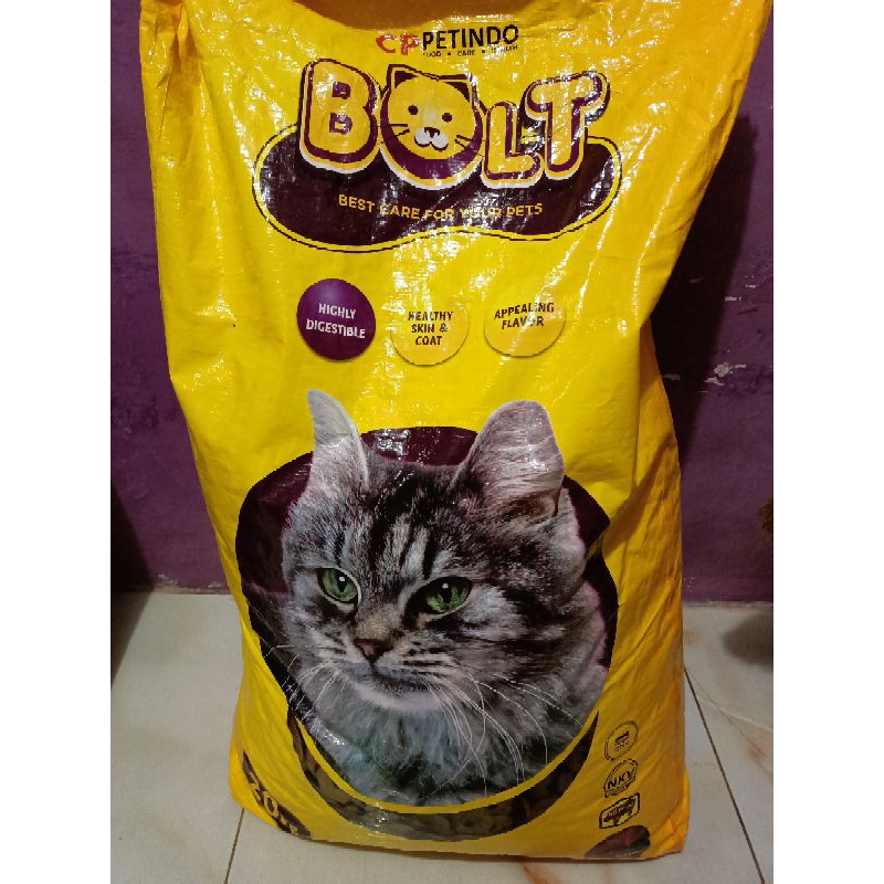 Makanan Kucing Bolt Donat Repack 1 kg Cat Food 1 kg Repacking