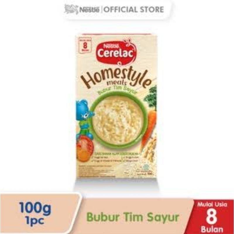 bubur sereal bayi tim sayur homestyle cerelac