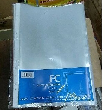 

Daiichi Sheet Protector F4 (PP Pocket F4) per set isi 50