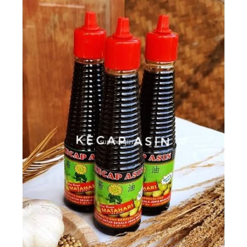 

Kecap Asin CAP BUNGA MATAHARI 135ml - Salty Soy Sauce