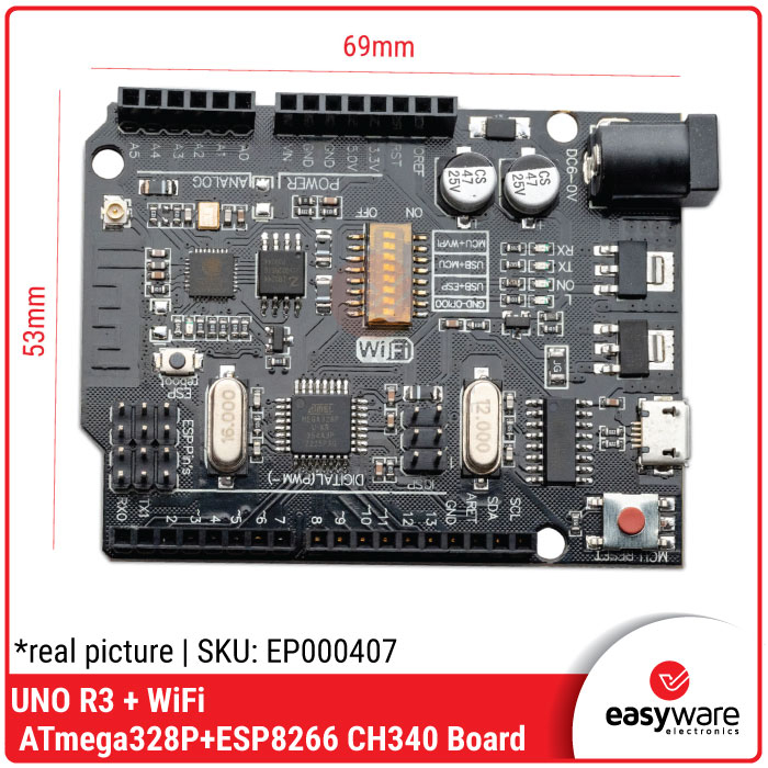 UNO R3 WIFI ESP8266 CH340G ARDUINO UNO R3 WIFI BOARD