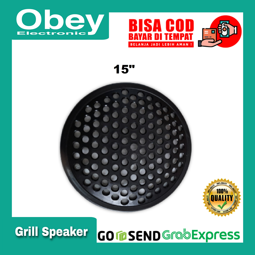 Ram Speaker Plastik / Grill Speaker Plastik Bulat