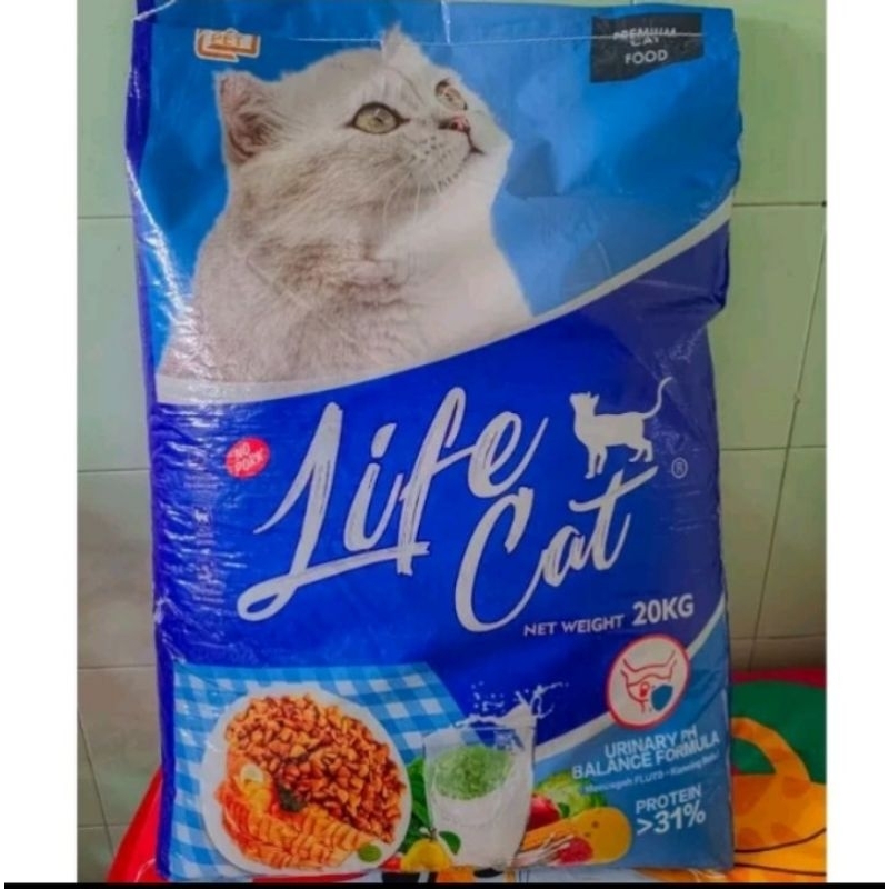 Expedisi (paket 10kg) Makanan kucing Life Cat repack 1kg