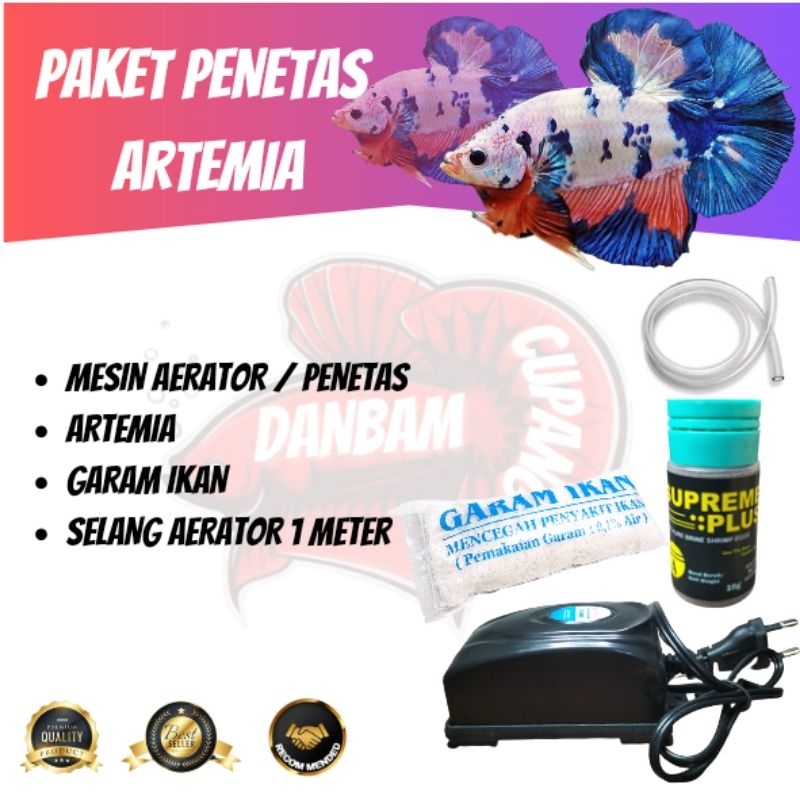 Paket penetas artemia lengkap